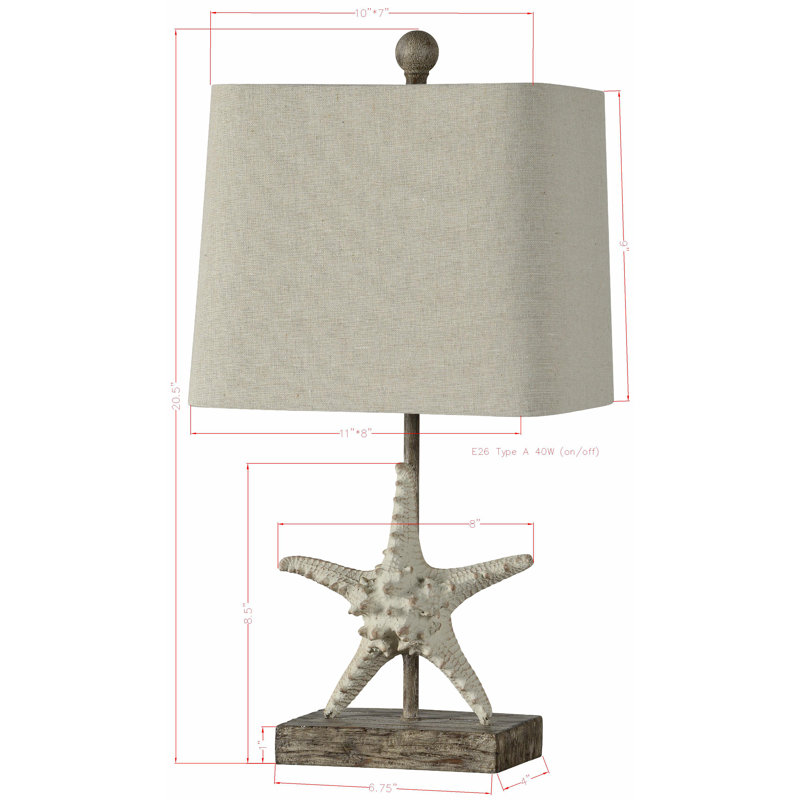 Randa Braylon 19.5" Grey Table Lamp