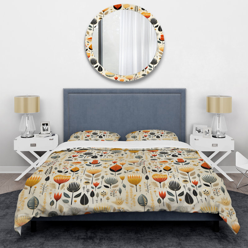 Ensemble de housse de couette Vintage Scandinavian Charm, Housse de couette pour très grand lit et 2 très