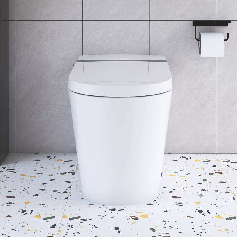 Toilette à simple chasse en céramique Smart toilettes 1,05 GPF