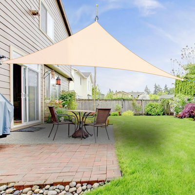 Drummans 2m x 2m x 2m Triangular Sun Shade Sail