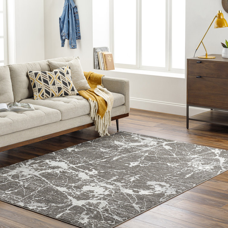 Imauri Grey Machine Washable Area Rug