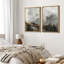 «Majestic Snow-Capped Mountains Alpine Wilderness Nature Wilderness Illustration Decor Scenic» 2 pièces-98249500-98249499