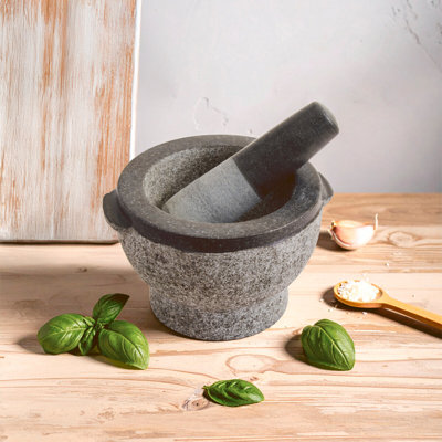 Stoneware Mortar And Pestle Set