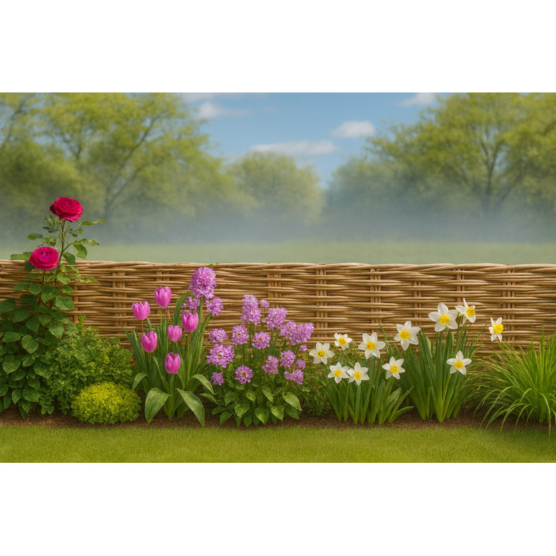 Debarked Willow Hurdle Panel