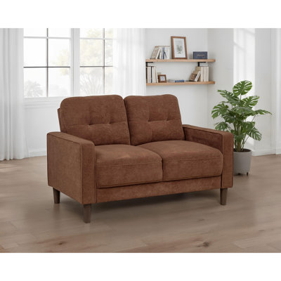 Sofa deux places rembourré à accoudoirs droits