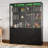 78.7" H 8-Door Glass Display Stand With LED Lighting