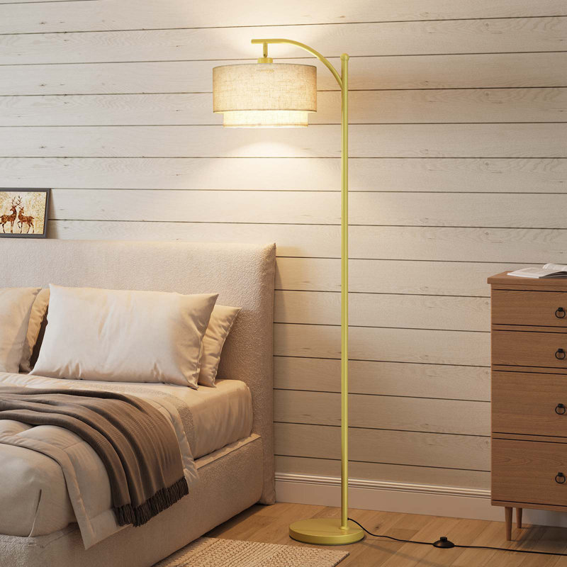 Lampe sur pied 62,8 po, Doré