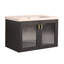 Meuble-lavabo mural 32 po avec lavabo, pour petite salle de bain