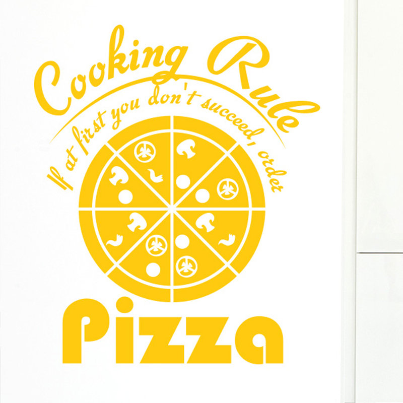 Food & Beverage Wall Decal, Dark Yellow