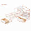 Lit simple avec canapé rembourré Hartlynn-585044439