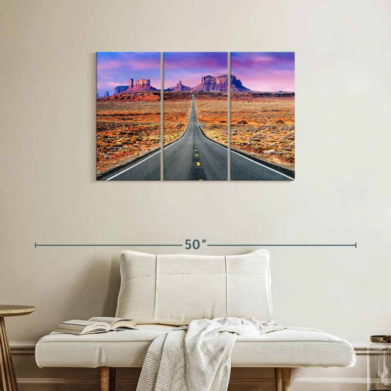 Mehar Road to Monument Valley Sunset, H 24 po x l 38 po
