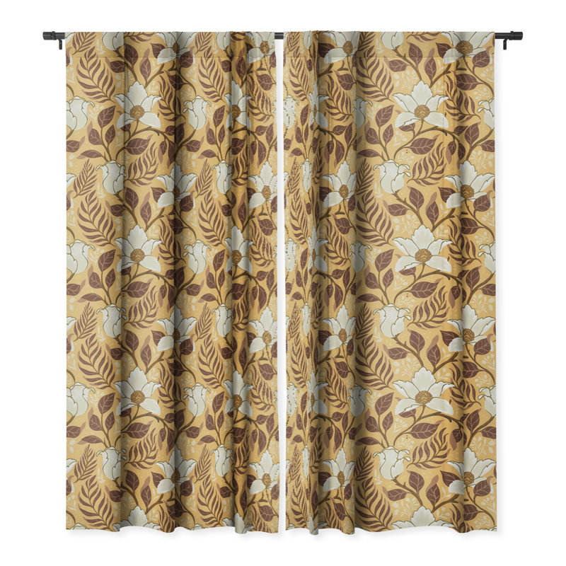 Rideau en polyester Ameliore, L 50 po x L 96 po