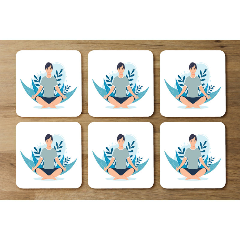 Duket Square 6 Piece Coaster Set