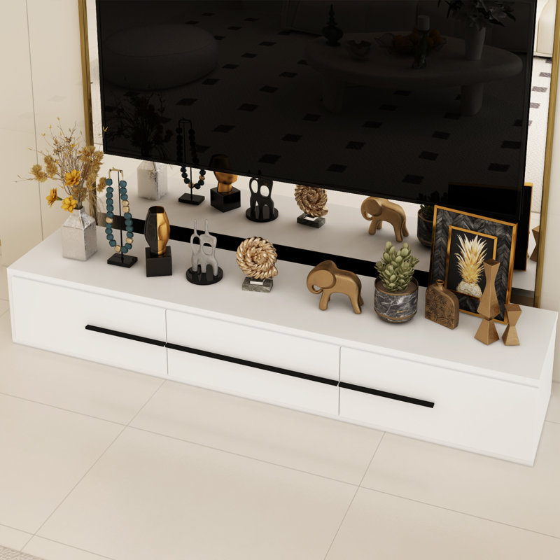Extendable Media Console With Drawers