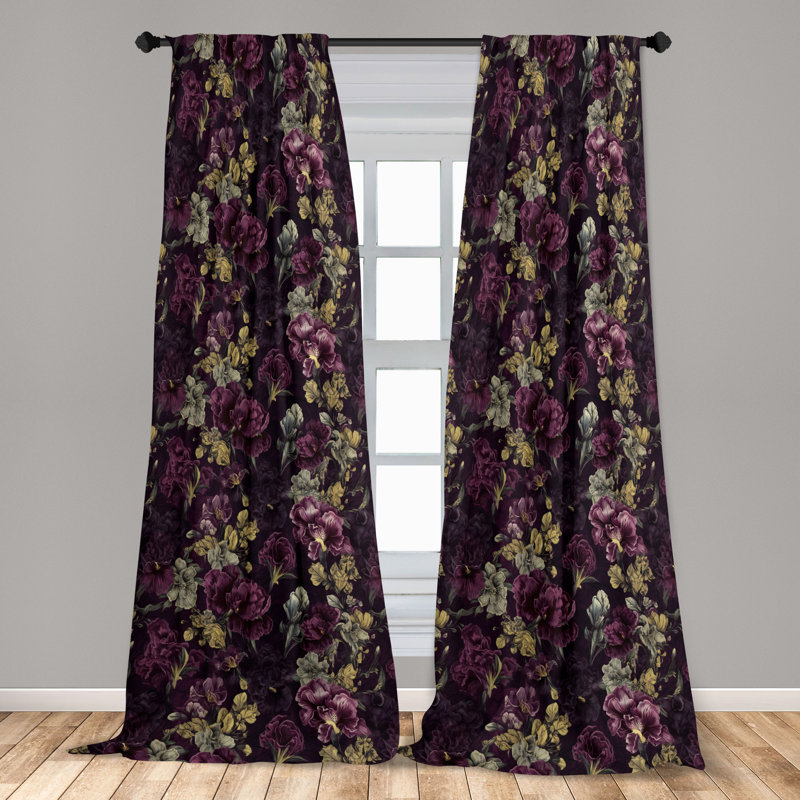 Ahniyah Semi Sheer Curtain Pair