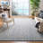 Basham Geometric Handmade Tufted Wool Navy/Cream Area Rug-509651575