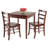 2 - Person Solid Wood Top Four Leg Dining Set