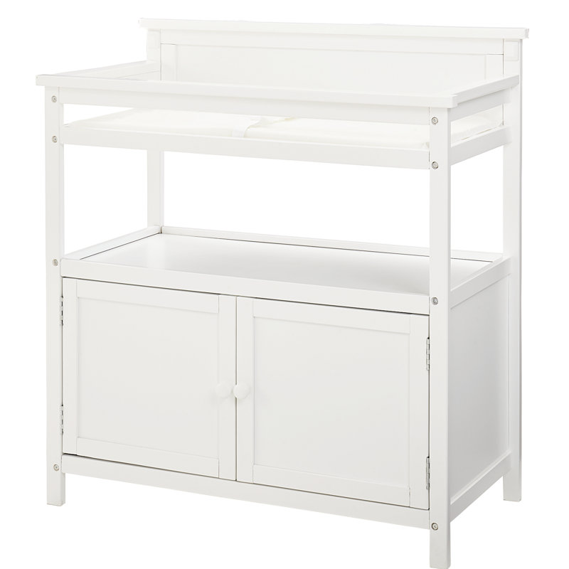 Teagan Changing Table with Pad, White