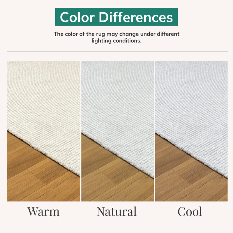 Two Tone Fringed Area Rug, Rectangle 8' x 10'
