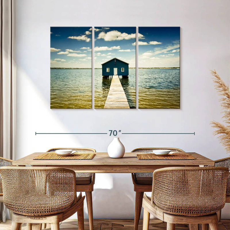 Aletra Blue Boat House, H 36 po x l 57 po