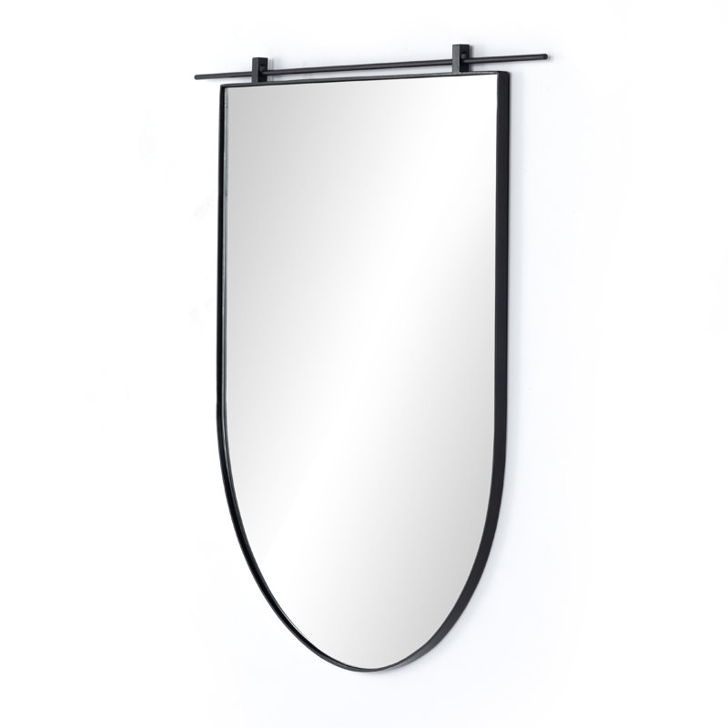 Chico D-Shaped Metal Wall Mirror