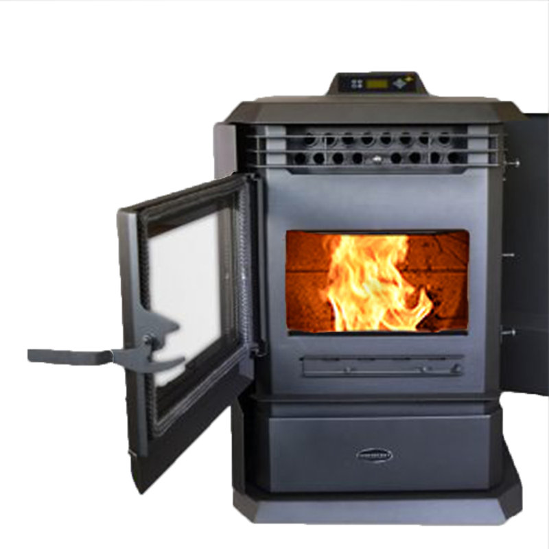 3000 Square Feet Direct Vent Freestanding Wood Pellets Stove with Blower and with Adjustable Thermostat
