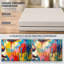 «Colorful Drip Paint Buddha Head Abstract Impasto Texture», reproduction d'art sur toile tendue-614745995