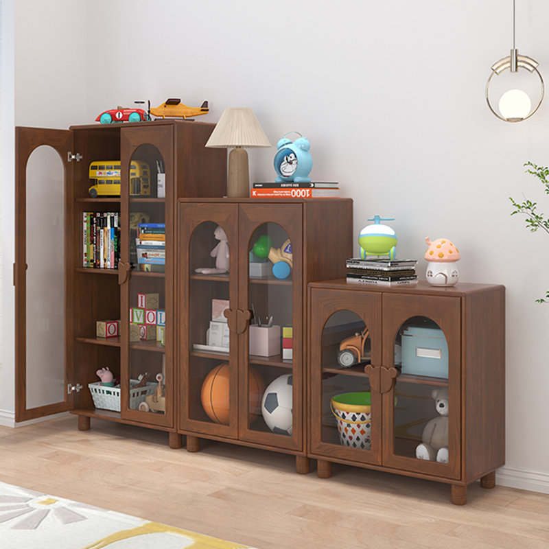Bibliothèque de rangement moderne, Marron foncé