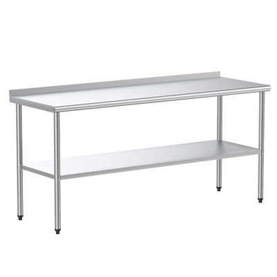 Winado Stainless Steel 72'' L x 24'' W x 36'' H Prep Station
