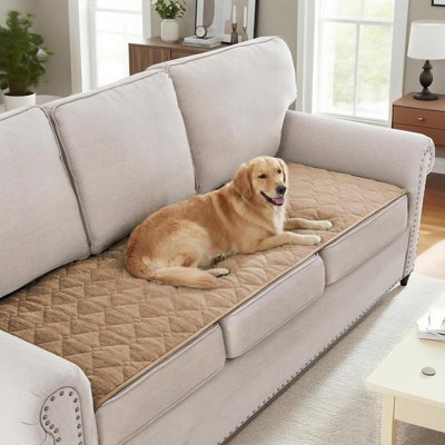 Couch Cover Chenille Pet Fuzzy Sofa Covers for 2 Cushion Couch Anti Slip Washable Sofa Slipcovers