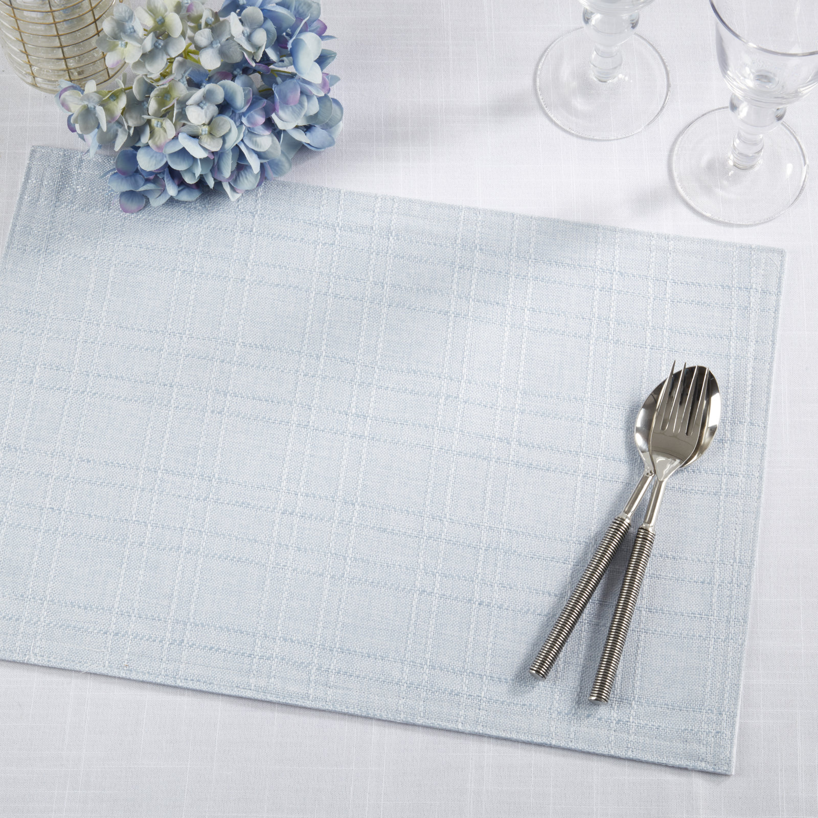 Plaid Placemat, Blue