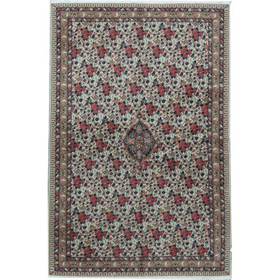 Tapis rouge noué à la main de haute qualité