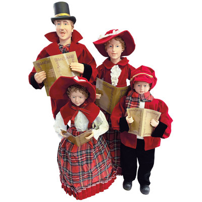 Ensemble 4 pièces à carreaux rouges