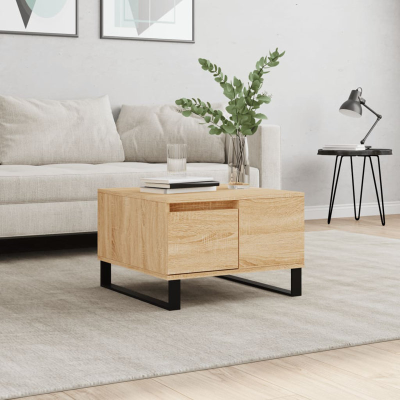 Ayluardo Sled Coffee Table with Storage, Sonoma Oak