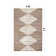 Beige Brown Geometric Stripe Area Rug