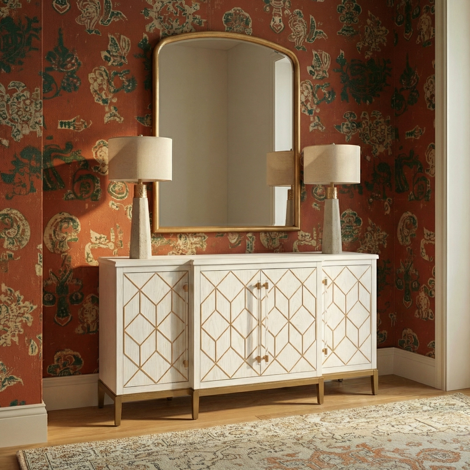 Peach 40" Accent Mirror