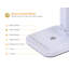 Lampe de bureau blanche 3,54 po