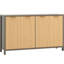 Buffet de 55 po de largeur avec pieds en bois massif-126537417