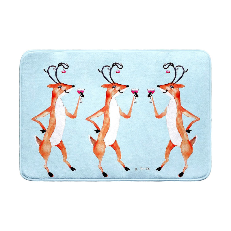Tapis de bain Deer Party, Simple - L 24 po x l 36 po