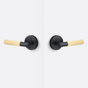 Flat Black/Satin Brass