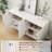 Sideboards Modern White Fluted Buffet Cabinet with Large Storage, Adjustable Shelves | MDF | Credenza
