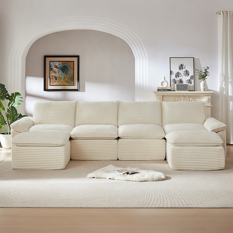 Modern Corduroy Cloud Sofa