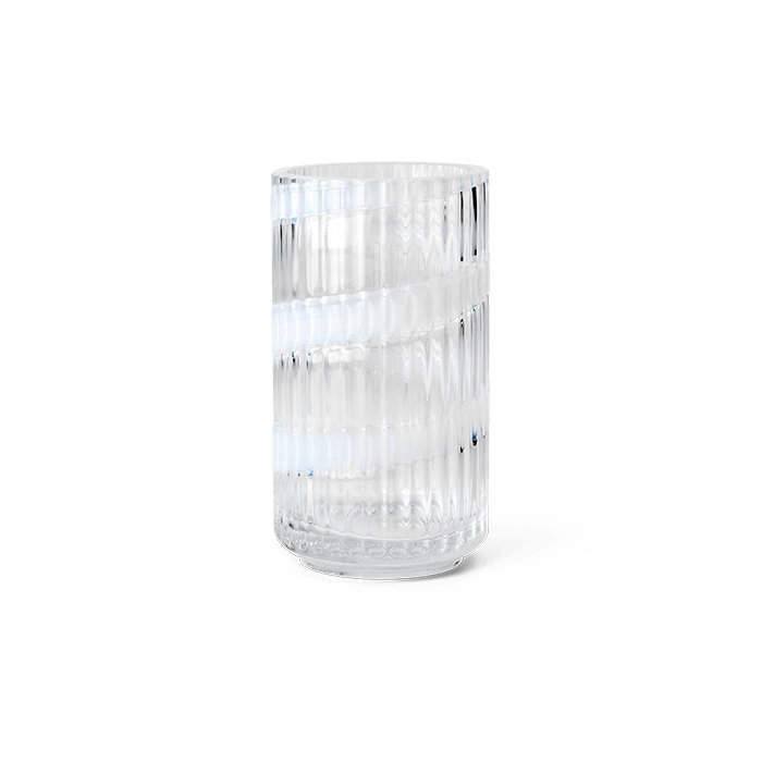 Vase Lyngby, tourbillon blanc, H: 6,1 po, H 6,1 po x l 3,3 po x P 3,3 po