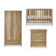 Nika 3 Piece Room Set - Oak