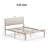 Ingrun Metal Platform Bed Frame with Headboard and Footboard-828213015