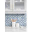 Papier peint adhésif à carreaux Sorento bleu marine Daisy Bennett Designs-70540236