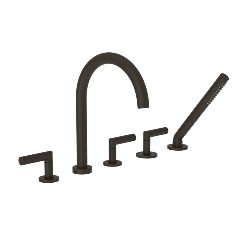 Pavani Bathroom Roman Tub Faucet with Handshower, Oil Rubbed Bronze