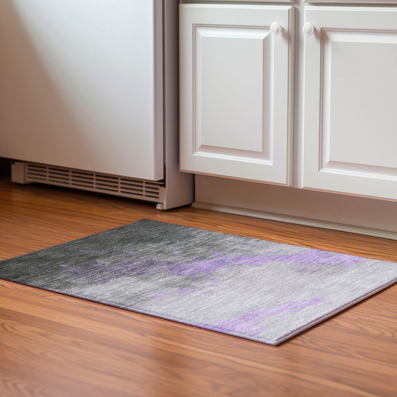 Premium Machine Washable Bennette AMF1881 Modern Rug, Rectangle 1'8" x 2'6"