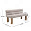 Banc de salle à manger rembourré Boucle, banc d'entrée, banc d'entrée-1414914906