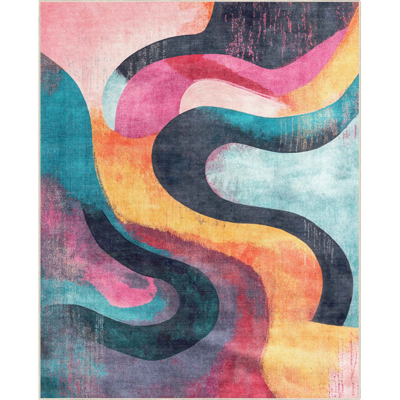  Tapis moderne audacieux Apollo, Rectangle 7 pi 7 po x 9 pi 10 po 